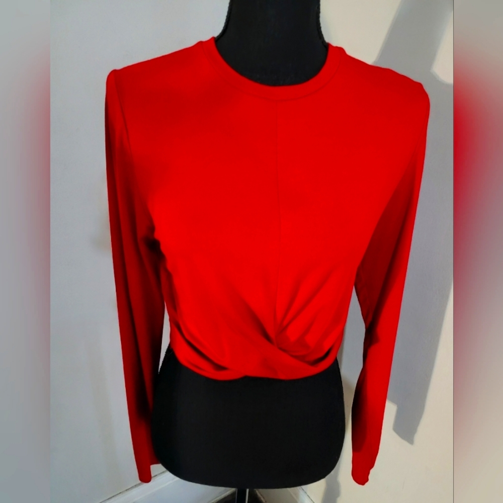H&M Red Crop top designed by Divided